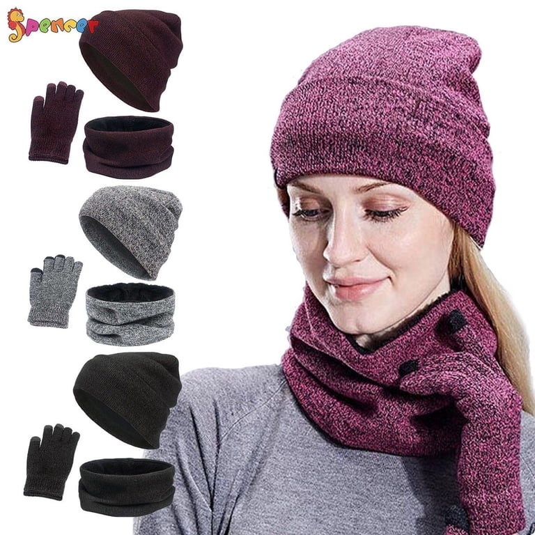 Spencer Adult Winter Set: Beanie, Gloves & Scarf, Knit  display picture 1