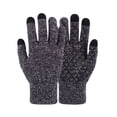 thumbnail image 1 of Spencer Winter Warm Texting Gloves for Women Men, Knit Gloves Touchscreen Anti-Slip Silicone Gel Thermal Soft Lining Elastic Cuff Texting Gloves "Gray,Women", 1 of 8