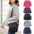 thumbnail image 1 of Spencer Women Crossbody Bags Waterproof Nylon Satchel Shoulder Bag Lightweight Messenger Purses Multi-Pocket (Rose Red), 1 of 9