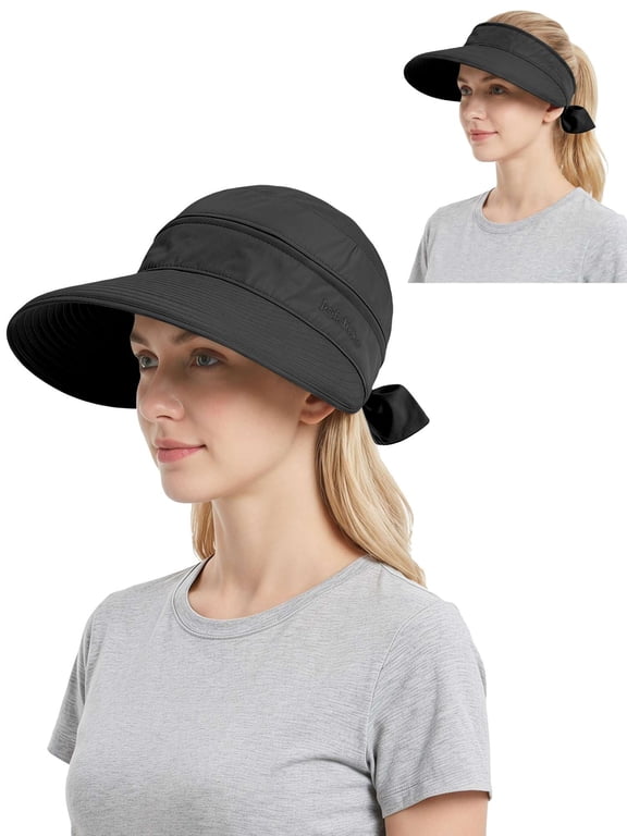 Women Floppy Sun Hat Summer Wide Brim Beach Cap Convertible Zip-Off Visor Hat for Fishing, Hiking, Camping, Golf, Gardening