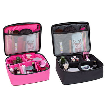 Deago Portable Makeup Cosmetic Train Case Travel Organizer Mini Handbag ...