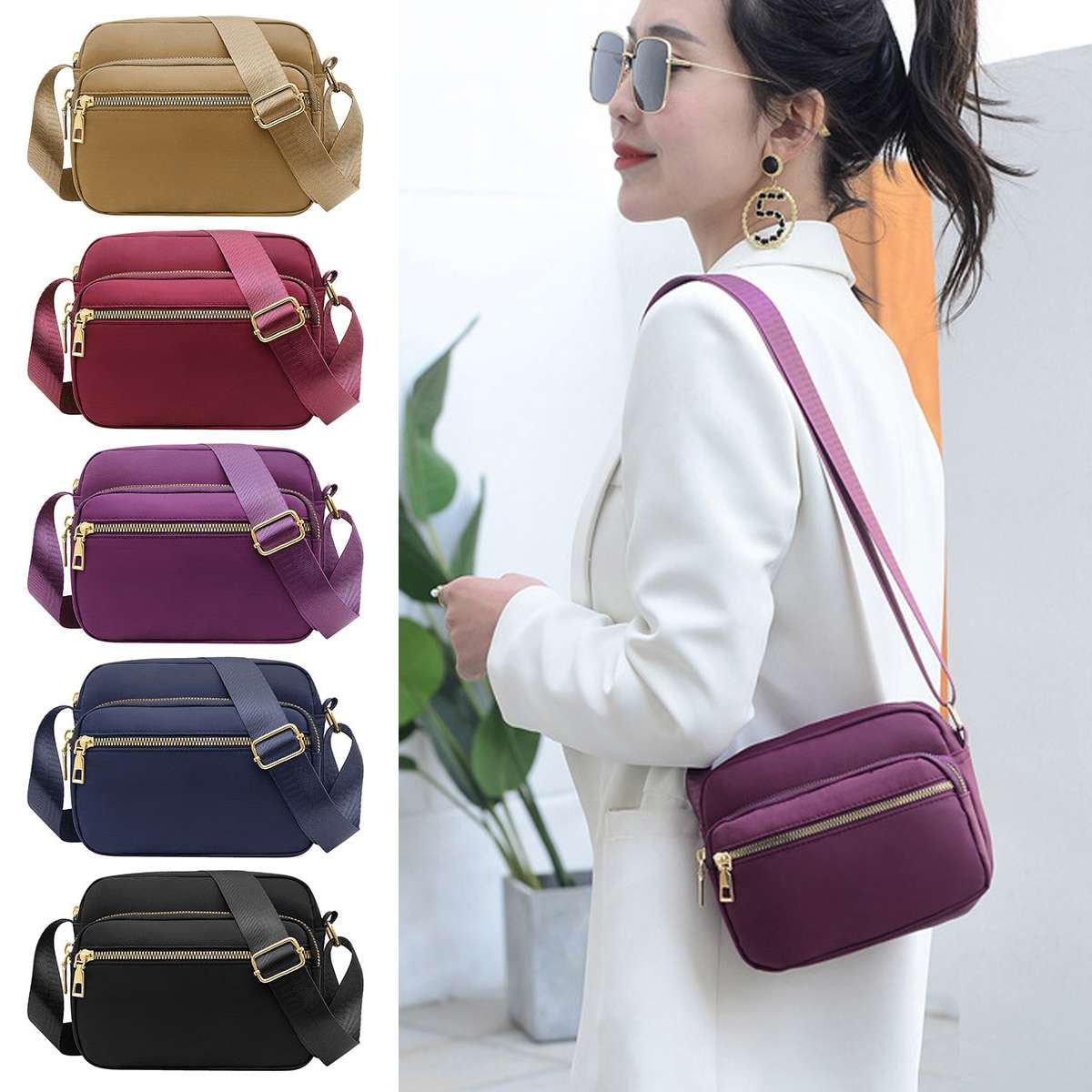 Spencer Women Nylon Crossbody Bags Purses and Handbags