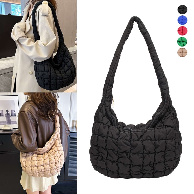 Spencer Women Puffer Shoulder Bag Quilted Tote Bag  display picture 1
