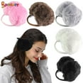 thumbnail image 1 of Spencer Women's Faux Fur Earmuffs Winter Outdoor Ear Warmers Headband Earflap Cover Ear Muff "White", 1 of 9