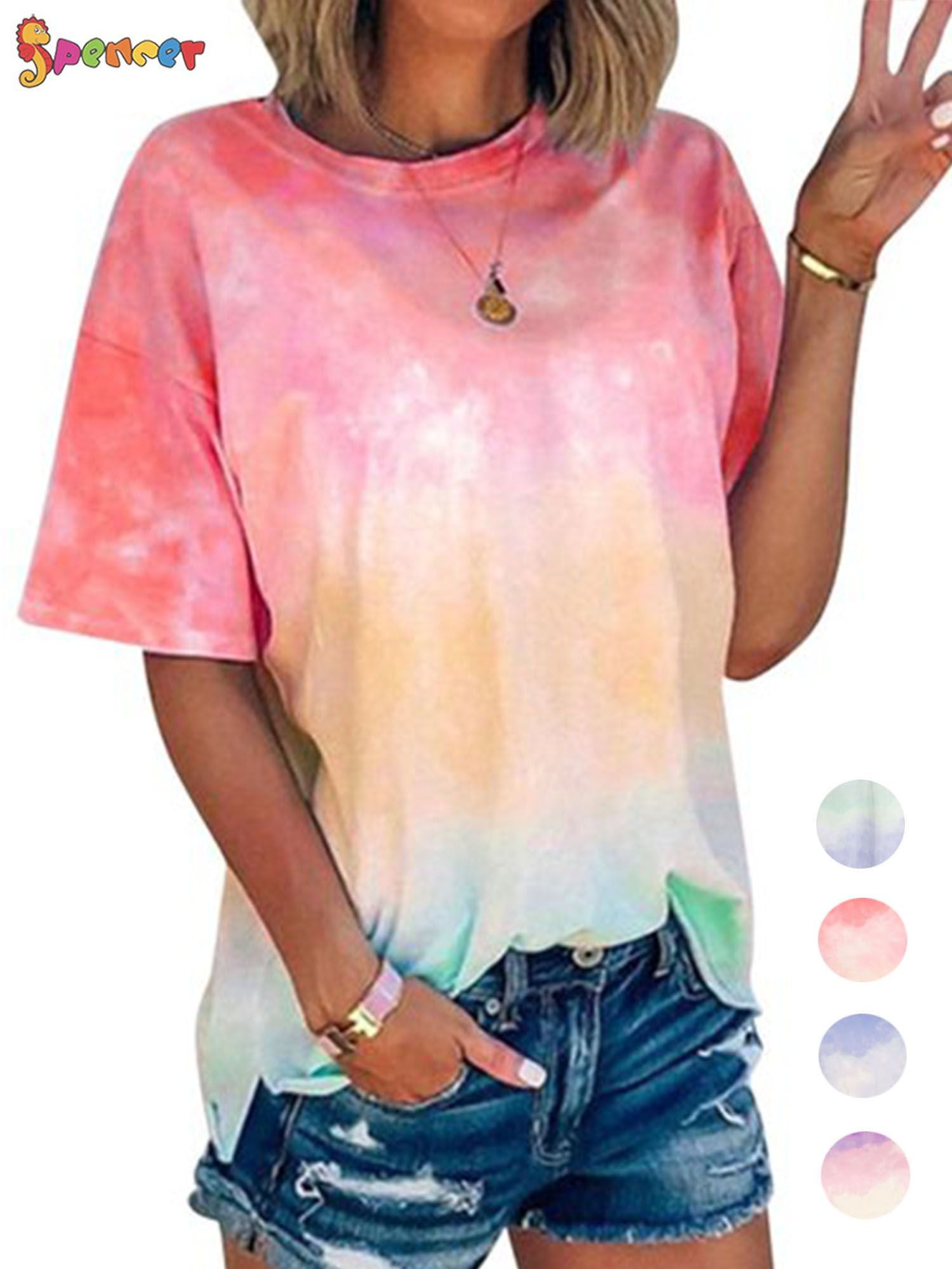 tie dye summer tops