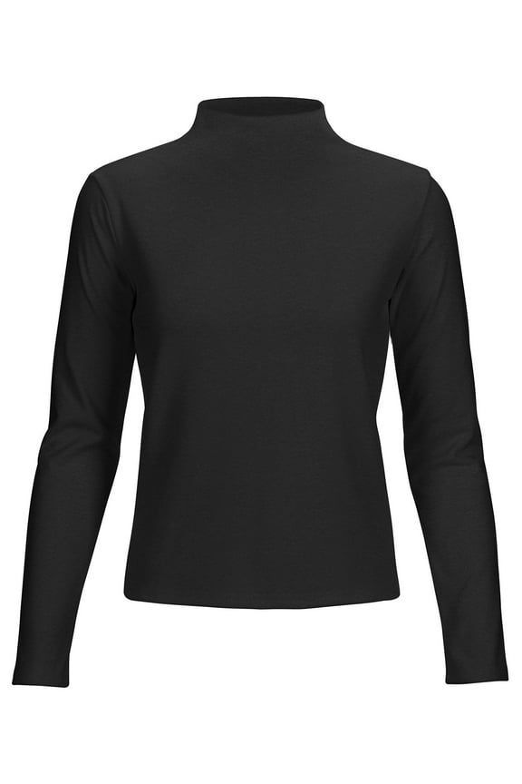 Women's Long Sleeve Turtleneck Lightweight Turtle Neck Pullover Soft Sweater Casual Solid Tops Plus Size "L, Black"