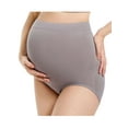 thumbnail image 1 of Spencer Women's Maternity High Waist Underwear Pregnancy Soft Seamless Panties Maternity Underwear Over Bump (S,Gray), 1 of 9