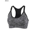 thumbnail image 1 of Spencer Women's Seamless Sports Bra Mesh Removable Pad Yoga Lingerie Bras Racerback High Impact Workout Crop Tops "L,Gray", 1 of 7