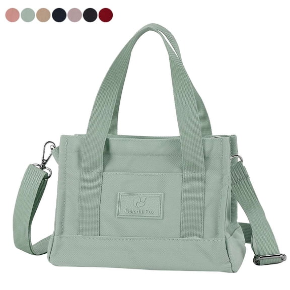 Spencer Womens Handbag Tote Bags Nylon Small Crossbody Bag Purse Large Capacity Shoulder Bag Ladies Waterproof Satchel Sling Bag (Green)