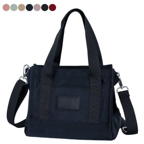 Spencer Womens Handbag Tote Bags Nylon Small Crossbody Bag Purse Large Capacity Shoulder Bag Ladies Waterproof Satchel Sling Bag (Navy)