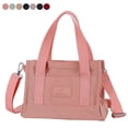 thumbnail image 1 of Spencer Womens Handbag Tote Bags Nylon Small Crossbody Bag Purse Large Capacity Shoulder Bag Ladies Waterproof Satchel Sling Bag (Pink), 1 of 11