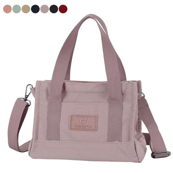 Spencer Womens Handbag Tote Bags Nylon Small Crossbody Bag Purse Large Capacity Shoulder Bag Ladies Waterproof Satchel Sling Bag (Purple)