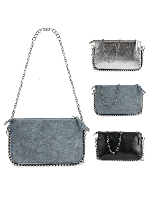 Womens Mini Crossbody Bags Cell Phone Pouch Purse Fashion Shoulder Bag Wallet Pouch Ladies Clutch Handbag, Blue