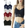 thumbnail image 1 of Spencer Womens Sexy Lace Backless Bralette Bra Vest Crochet Tank Camisole Padded Bra Crop Top Lingerie, 1 of 7