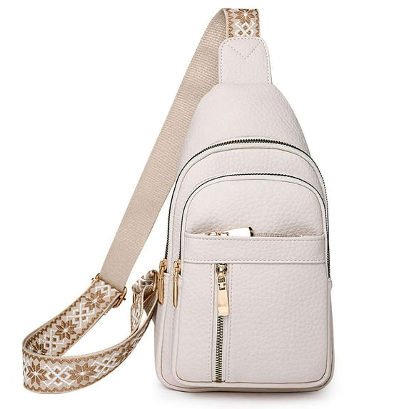 Spencer Womens Sling Bag Sling Crossbody Bag Daypack Lightweight Travel Hiking Fashion Chest Bag for Women, White