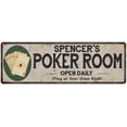 thumbnail image 1 of Spencer's Poker Room 6x18 Metal Sign Game Decor 106180048445, 1 of 1