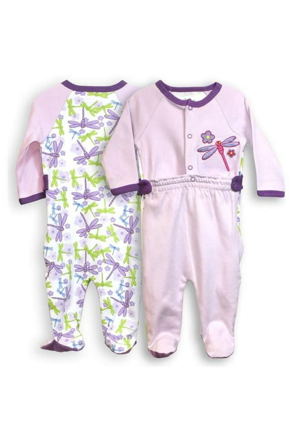 Spencers H73106-3 0-3 Months Zip Leg Sleeper - Dragonfly