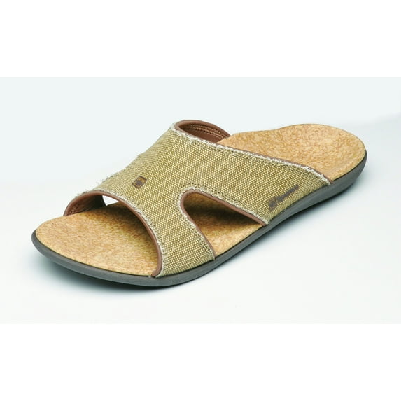Spenco Women's Kholo Orthotic Slide Sandals - Straw /Java/Cork