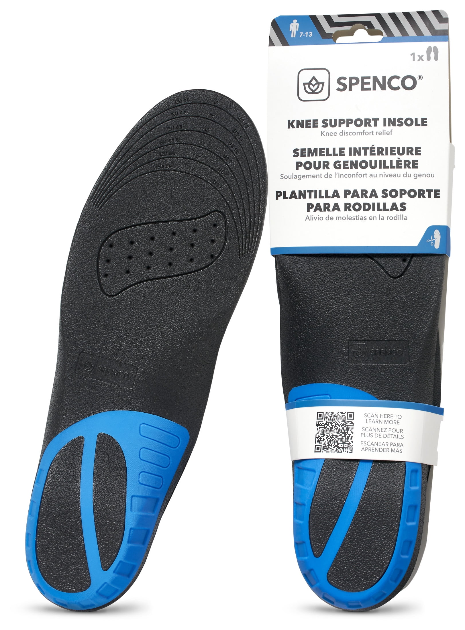 Spenco Knee Support Insole Trim-to-Fit - Walmart.com
