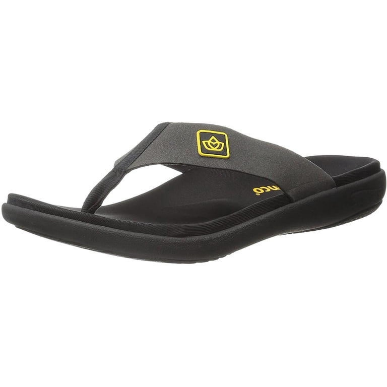 NEW SPENCO men\'s yumi pure sandal in black Amazon.com | Spenco Men main image 4