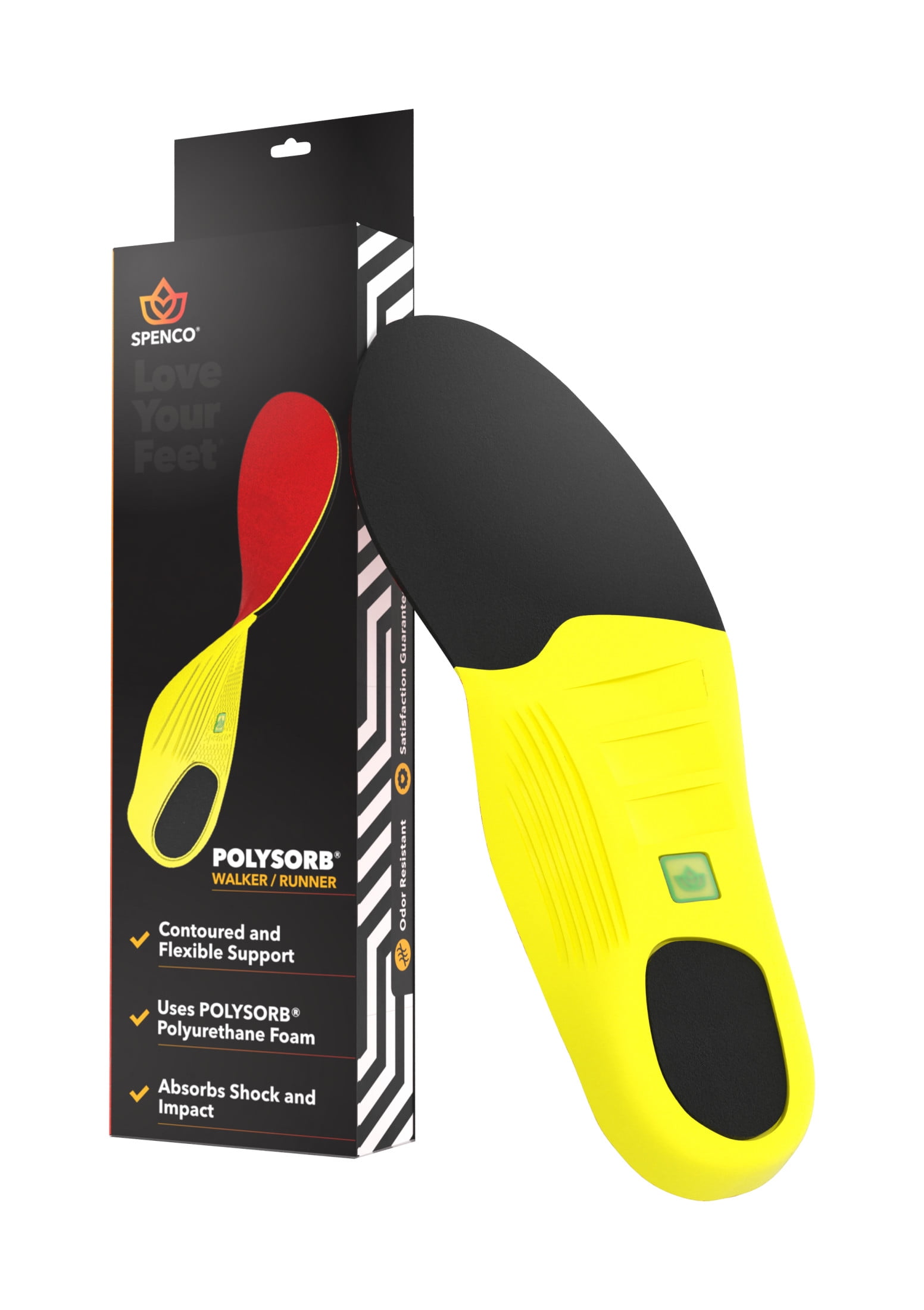 Spenco Polysorb Walker Runner Insole - Walmart.com
