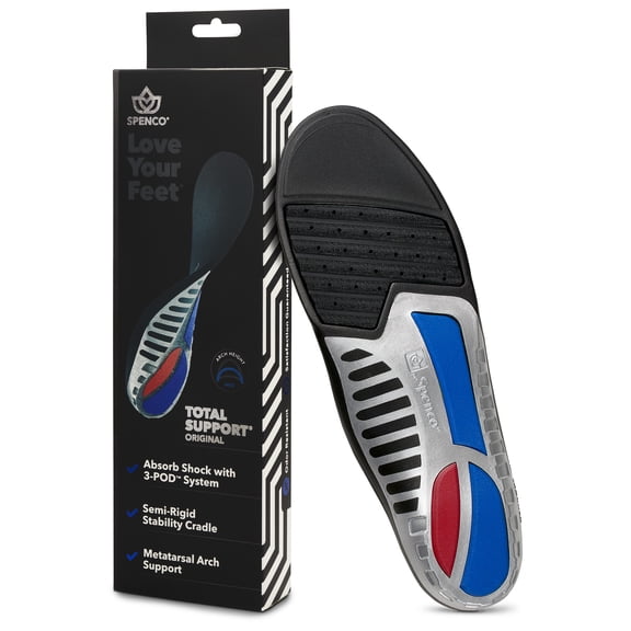 Spenco Total Support Replacement Insoles - Size 2 - (Women's 7-8 | Men's 6-7)