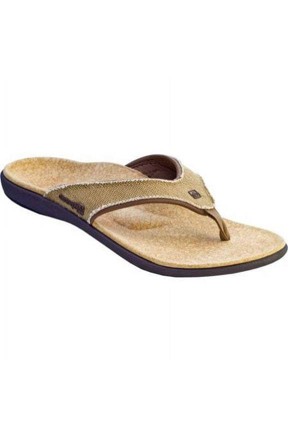 Women's Yumi Orthotic Flip Flops - Straw /Java/Cork