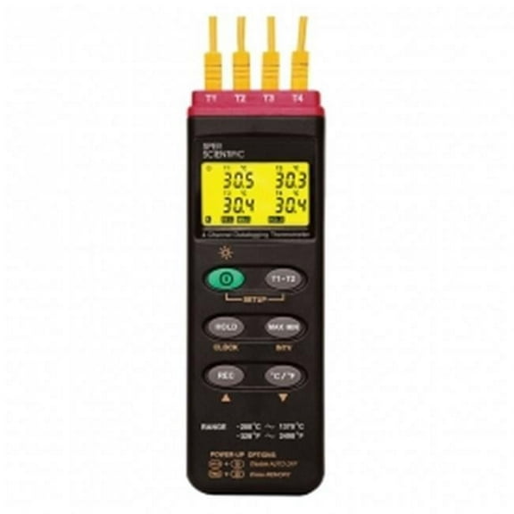Sper Scientific 800024 4 Channel Datalogging Thermocouple Probe Thermometer