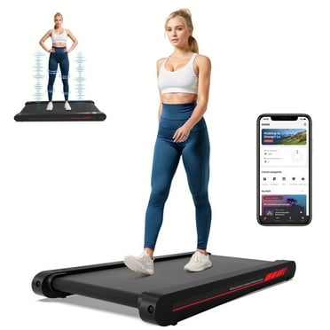 Sperax Walking Vibration Pad with App,Under Desk Treadmill for Home Office,Portable Treadmill with Remote Comtrol 350LB Capacity 0.1-3.8mph