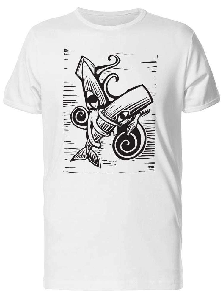 Killer Whale Mens Navy Blue Graphic Tee Design By Humans 3XL