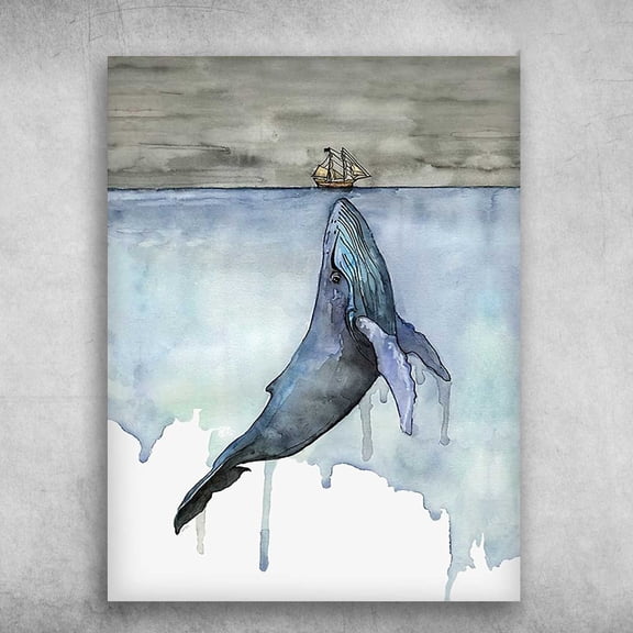 Sperm Whale, Sea Lover, Sailor's Gift 11 x 17 Inch Poster