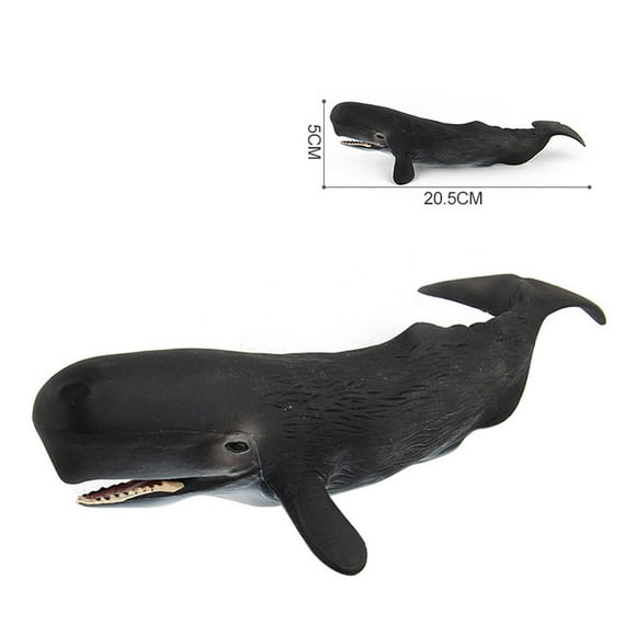 Sperm whale simulation Marine animal model Solid simulation whale toy