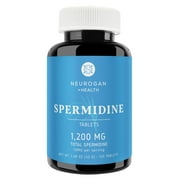 Spermidine Supplement - 10mg - 99% Pure Spermidine - Clinically Tested - 3rd Party Tested - Autophagy Supplement - Made in USA, Metabolic Boost, 120 Vegan Tablets Neurogan Health