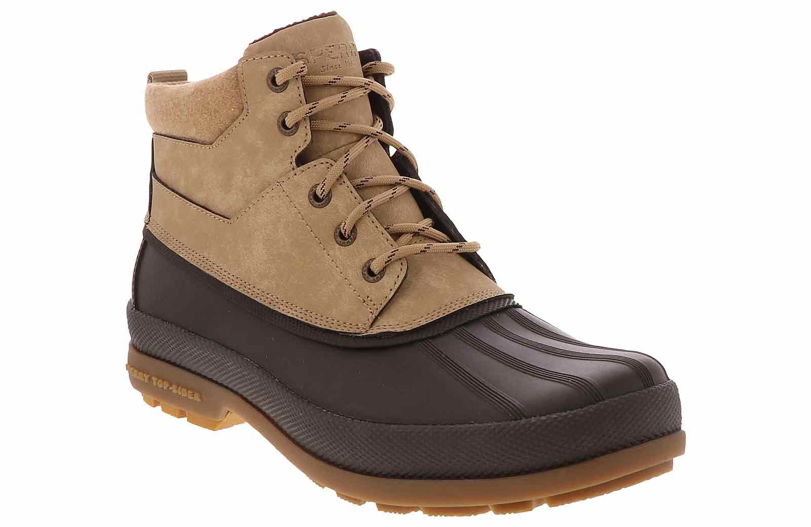 beige sperry duck boots