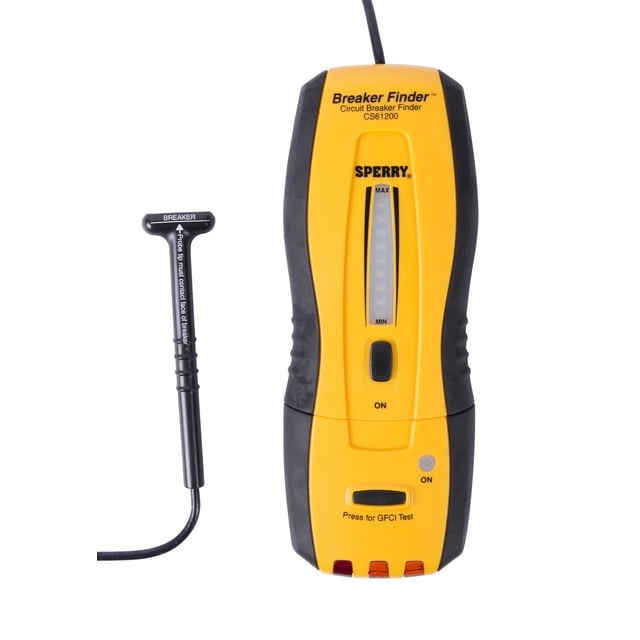 Sperry Instruments CS61200 Circuit Breaker Finder – Circuit Tracker With Audible & Visual Alerts, Magnetic Back, 120V AC