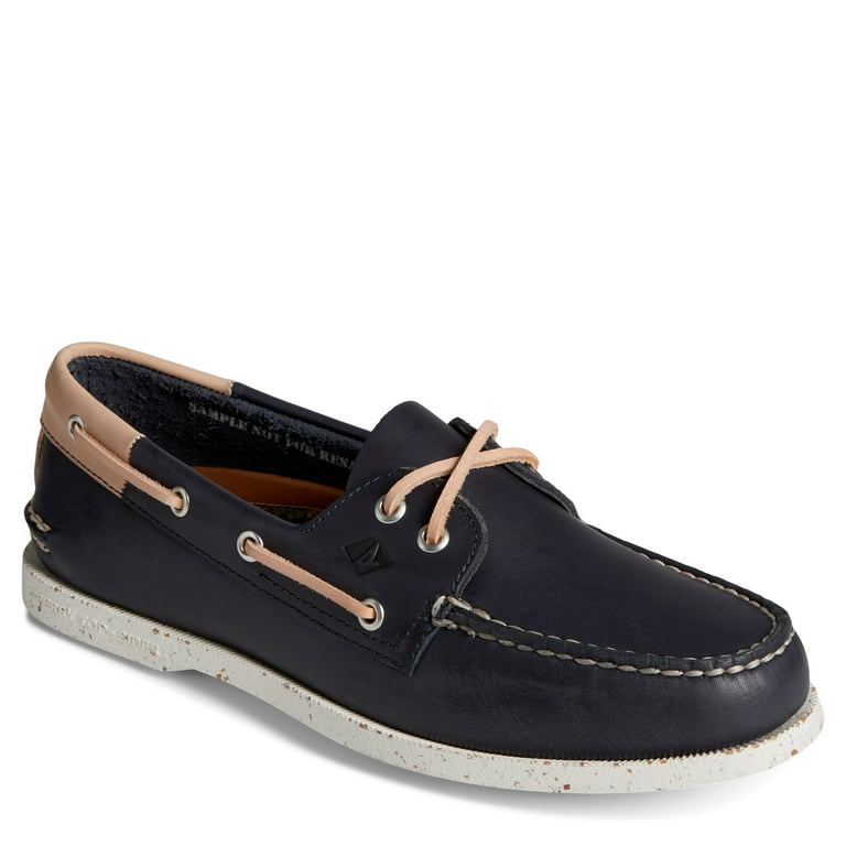 Sperry Men s Authentic Original 2 Eye Seasonal Boat Shoe Navy Veg 10 Walmart