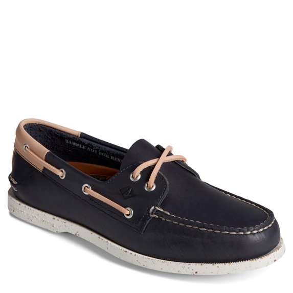 Sperry Men's Authentic Original 2-Eye Seasonal Boat Shoe, Navy Veg, 11