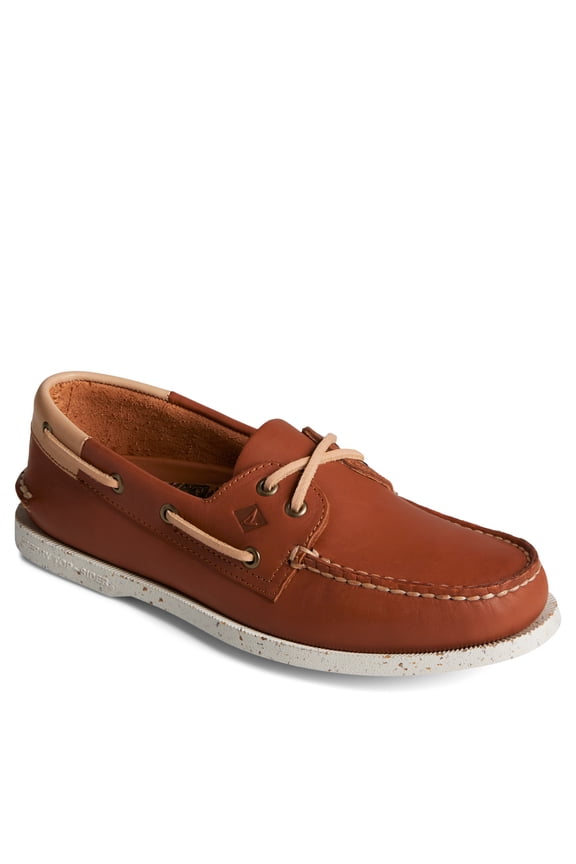 Men's Authentic Original 2-Eye Seasonal Boat Shoe, Veg TAN, 14