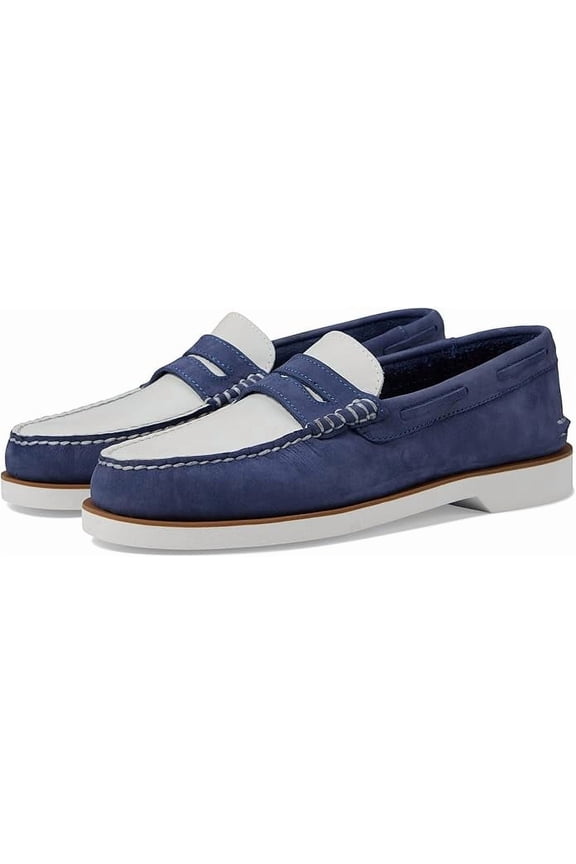 Men's Penny Boat Shoe, Blue Multi, 13