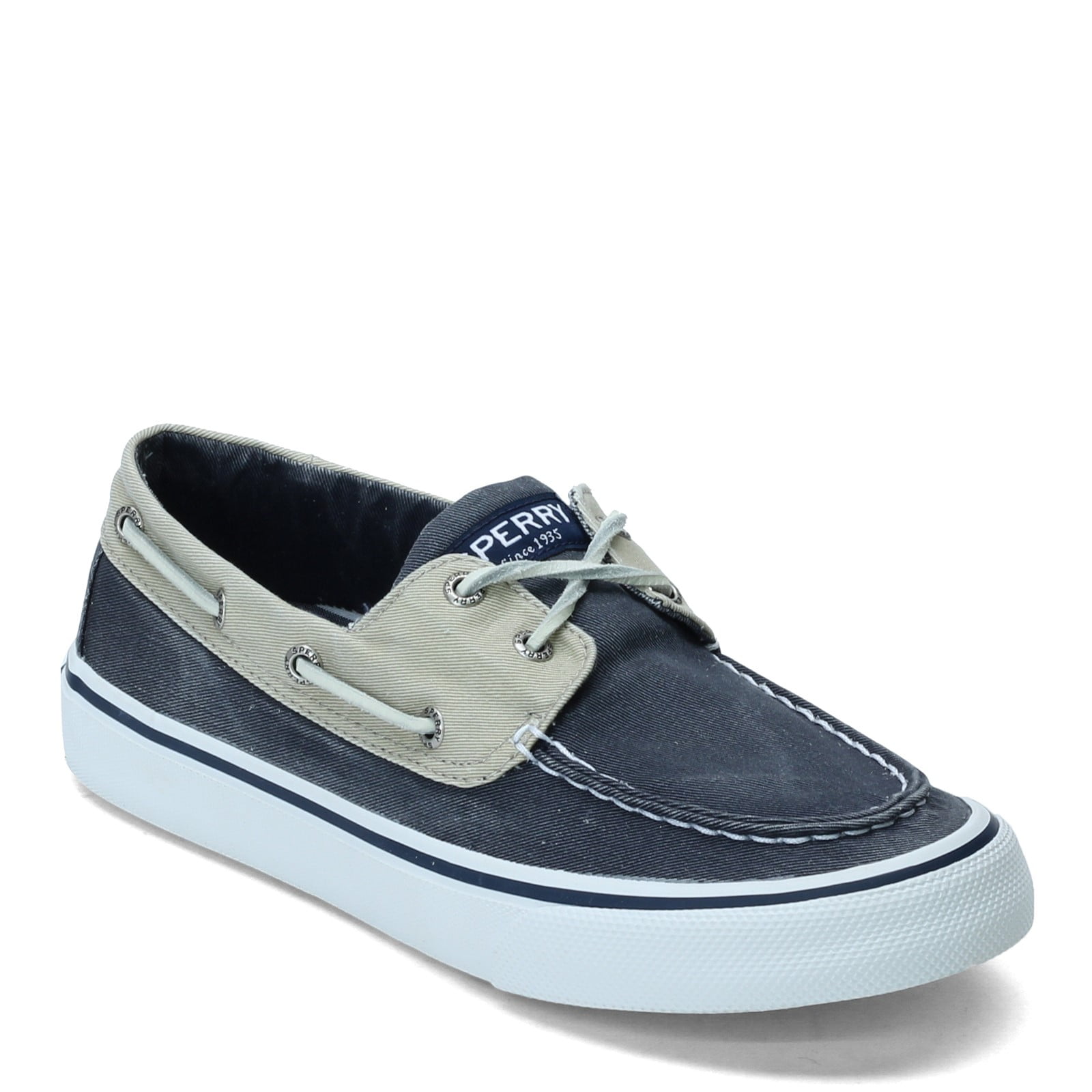 Sperry Mens Bahama II Sneaker, SW Grey/Navy,8 Wide - Walmart.com