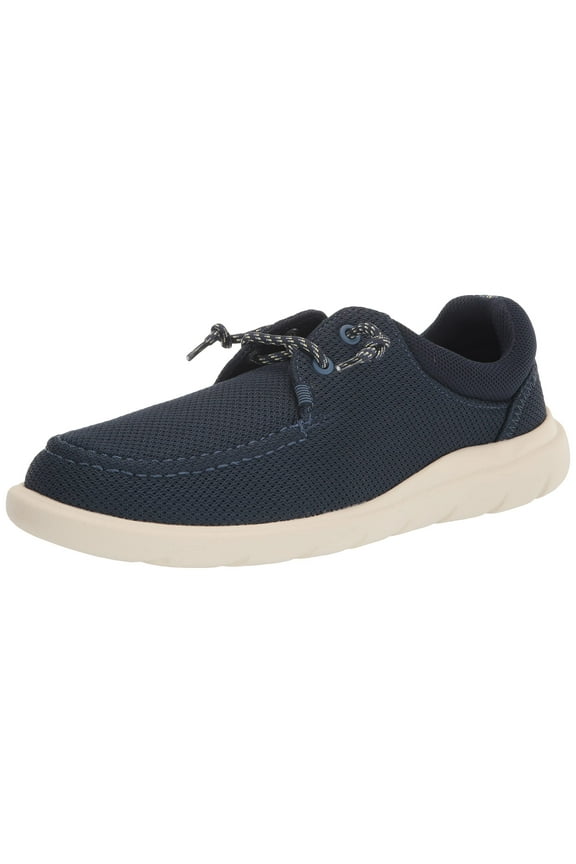Men's Captain's MOC Moccasin, Navy MESH, 9