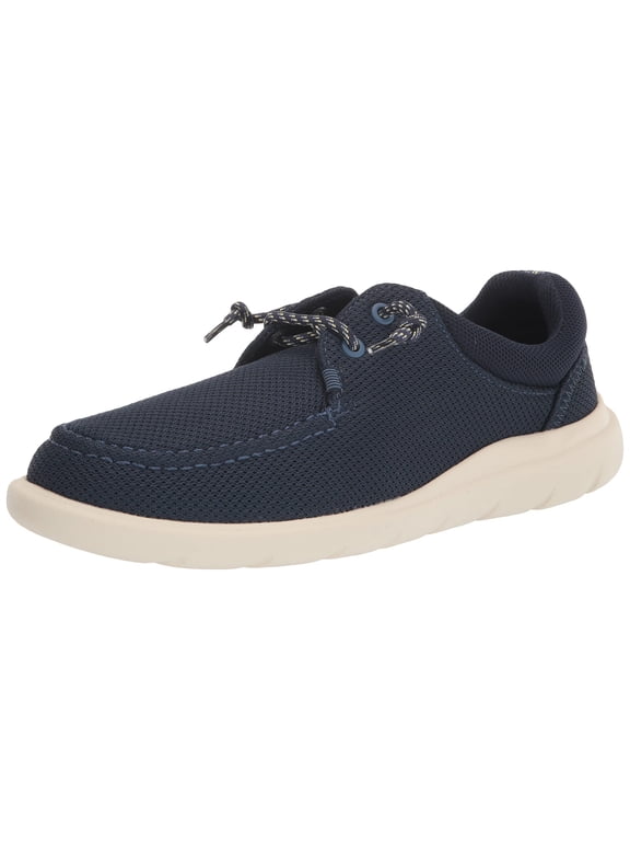 Men's Captain's MOC Moccasin, Navy MESH, 9