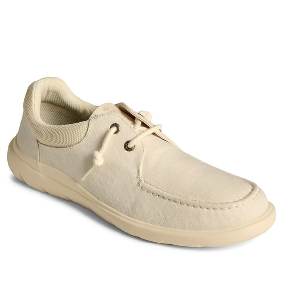Sperry Men's Captain's MOC Sneaker, Ivory Chambray, 9.5