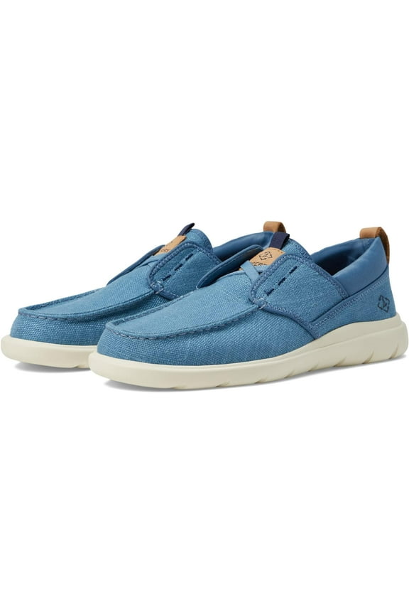 Men's Captain's Moc Boat Seacycled Shoe Blue Baja  7.5M