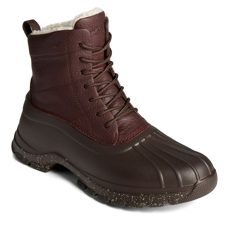 Dark brown sperry duck boots cheap