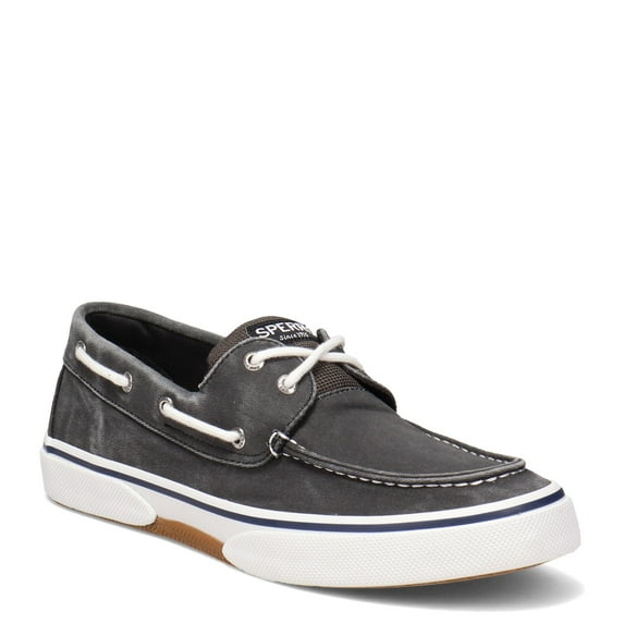 Sperry Men's, Halyard Boat Shoe Black Twill 8.5 W