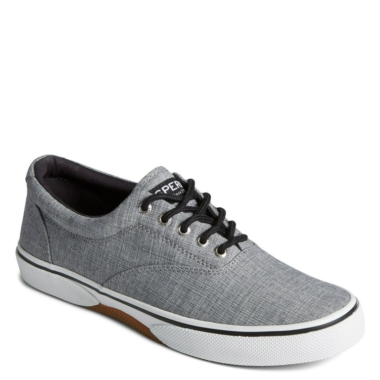 Sperry Men s Halyard CVO Sneaker Black Linen 13 W Walmart
