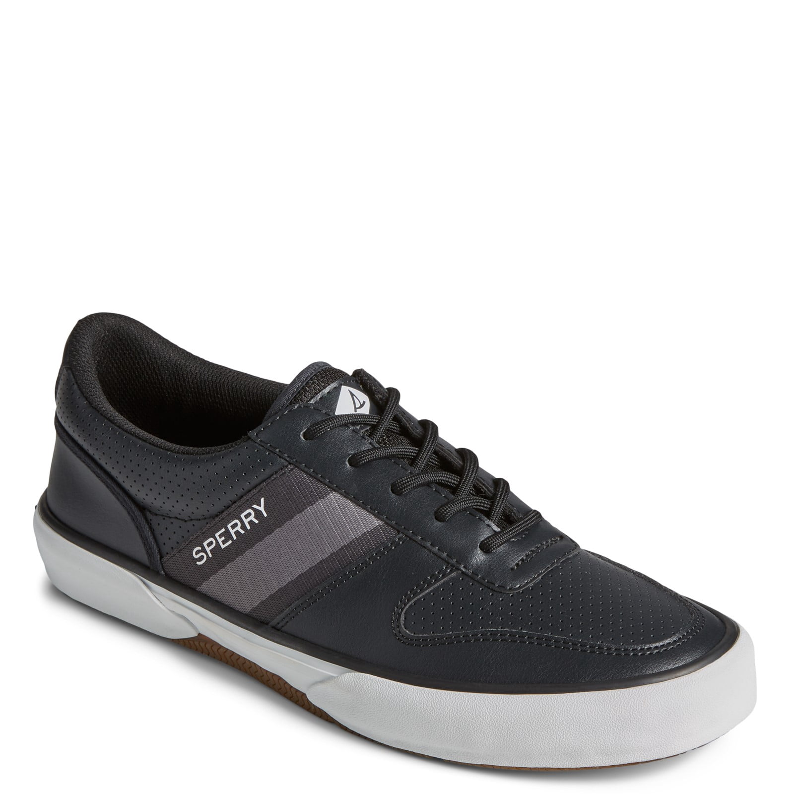 Sperry Men\'s Black Halyard Storm Memory Foam‎ Sneaker Size 11 Mens Sperry Black Striper Storm Shoes Size 12M NEW | eBay main image 4
