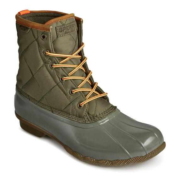Sperry Men's Saltwater Duck Rain Boot, Olive, 10.5