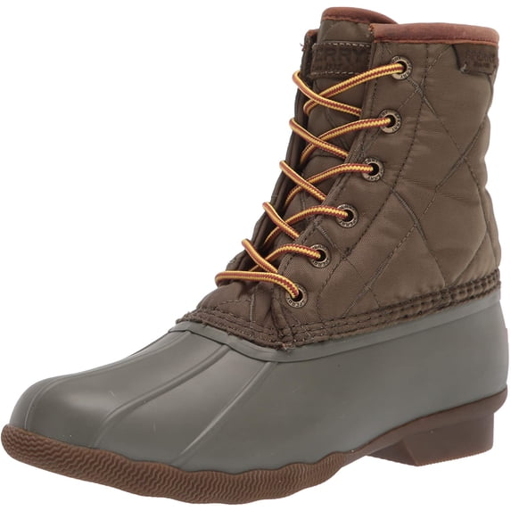 Sperry Men's Saltwater Duck Rain Boot, Olive, 12